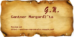 Gantner Margaréta névjegykártya